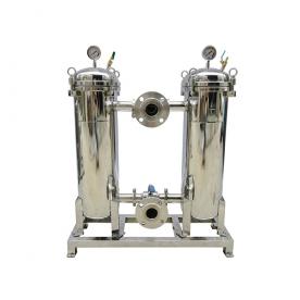 Flange duplex filter
