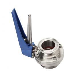 Quick installation butterfly valve with duckbill handle